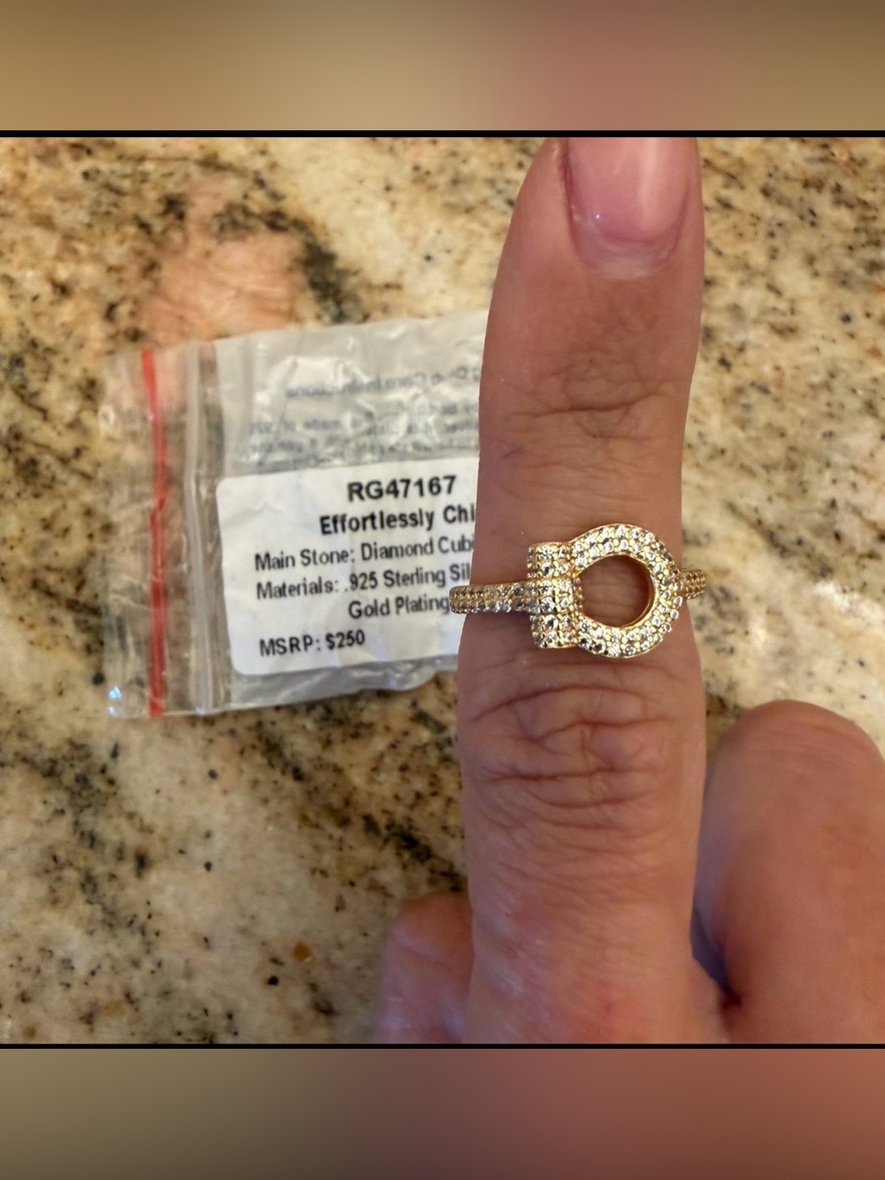 bomb party Sterling Club GOLD Vermeil effortlessly chic  size 5